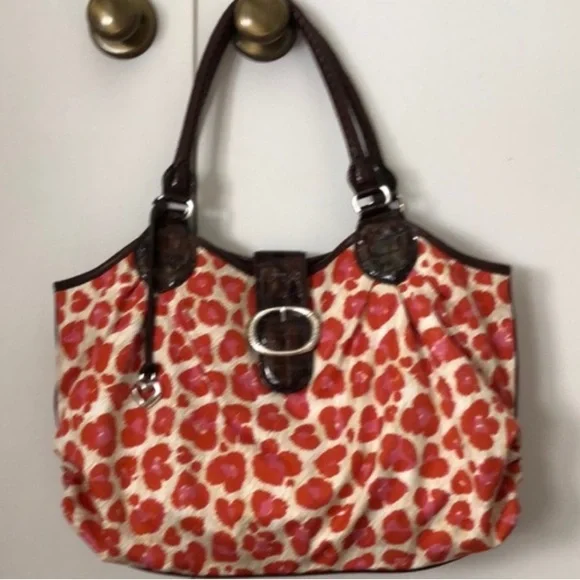 Brighton fashionista orange animal print bag - Picture 3 of 5